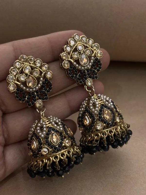 Indian_Shringar_Black_Kundan_Jhumka_Earrings_|_Pearl_&_Beaded_Designer_Jhumki_|_Ethnic_Statement_Jewelry