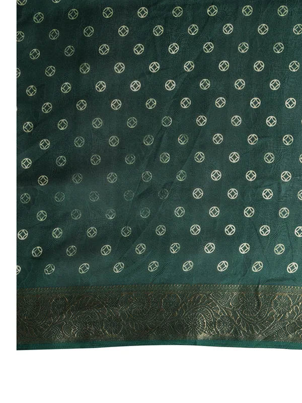 Indian_Shringar_Green_Soft_Silk_Elephant_Print_Saree_with_Rich_Zari_Border