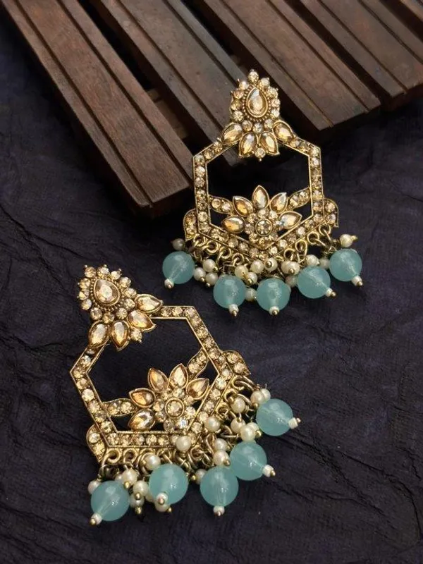 Indian_Shringar_Kundan_Chandbali_Earrings_|_Sky_Blue_Bead_Jhalar_Designer_Hexagon_Earrings_|_Pastel_Ethnic_Statement_Jewelry