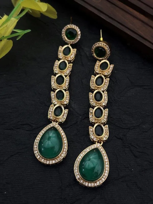 Indian_Shringar_Long_Drop_Golden_Earrings_(Emerald_Green)_|_Statement_Party_&_Wedding_Earrings_|_Premium_Jewelry