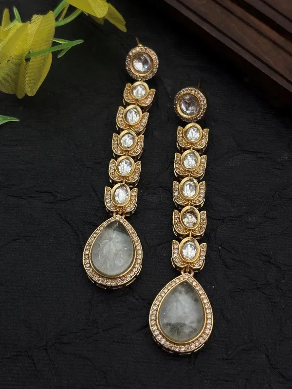 Indian_Shringar_Long_Drop_Golden_Earrings_(White)_|_Elegant_Bridal_&_Party_Wear_Statement_Earrings