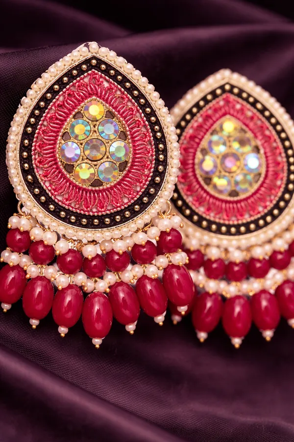 Indian_Shringar_Pink_Kundan_Stud_Earrings_for_Women_|_Traditional_Wedding_&_Festive_Jewellery