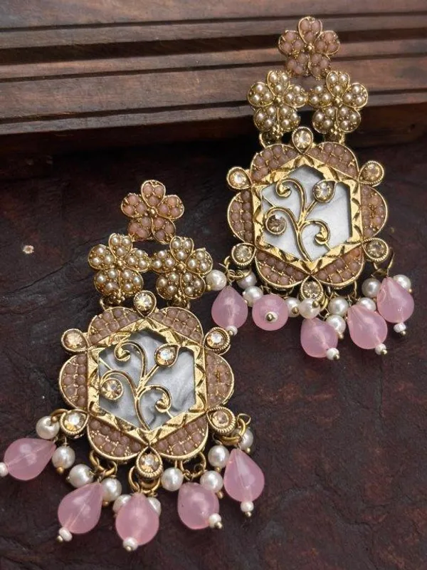 Kundan_Earrings_???_Elegant_Traditional_Design_(Baby_Pink)