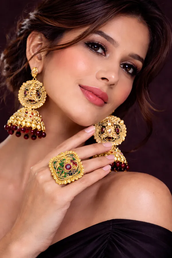 Indian_Shringar_Heritage_Kundan_Meenakari_Ring_|_Designer_Square_Adjustable_Ring_with_Pearl_Border_|_Ethnic_Statement_Jewelry