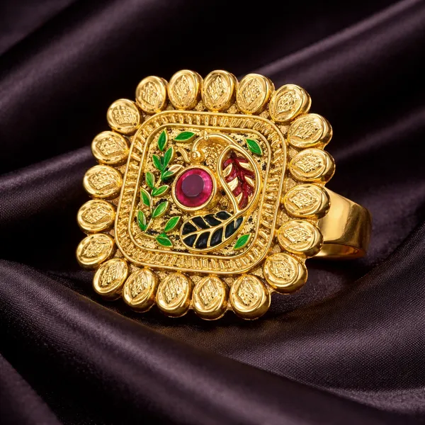 Indian_Shringar_Heritage_Kundan_Meenakari_Ring_|_Designer_Square_Adjustable_Ring_with_Pearl_Border_|_Ethnic_Statement_Jewelry