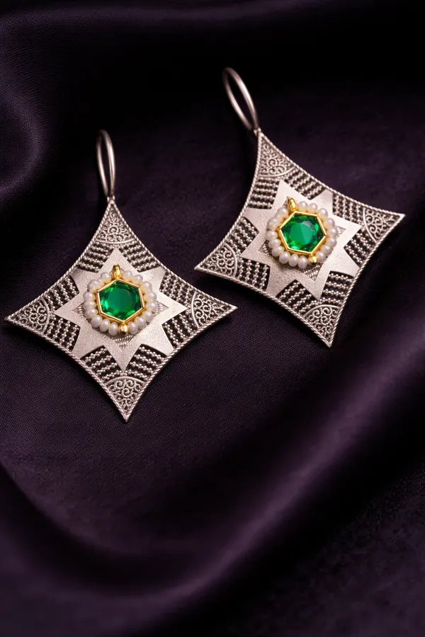 Royal__Green_Lisa_Stone_Silver_Replica_Brass_Statement_Earrings_for_Women