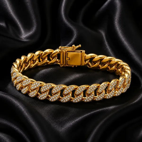 Sparkling_Gold-Tone_Chain_Bracelet_with_Crystal_Accents