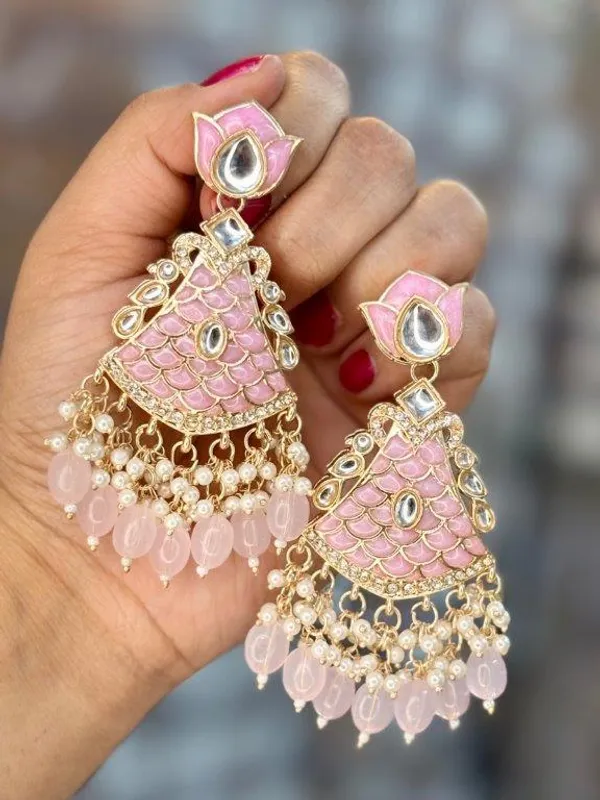 Mahira_Baby_Pink_Petal_Elegance_Earrings
