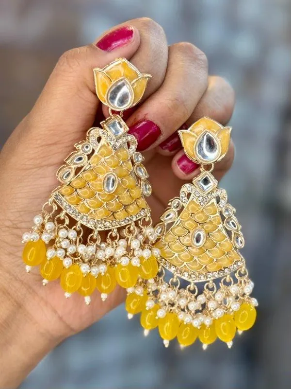 Mahira_Yellow_Petal_Elegance_Earrings