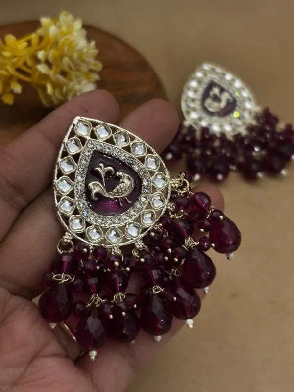 Meenakari_Kundan_Stud_Earrings_for_Women_|_Peacock_Design_Ethnic_Earrings_|_Indian_Shringar