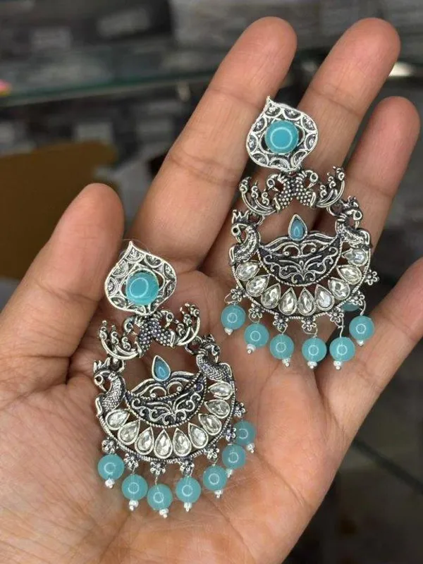 Noorika_Sky_Blue_Oxidized_Earrings