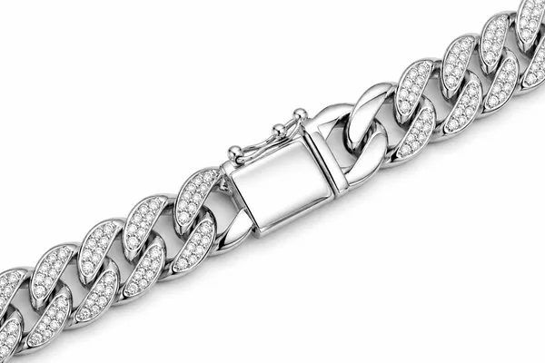 Elegant_Silver-Toned_Crystal-Studded_Bracelet