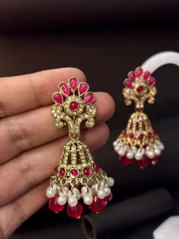 Pink_Blossom_Kundan_Earrings