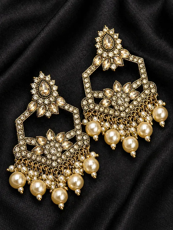 Indian_Shringar_Kundan_Chandbali_Earrings_|_Pearl_White_Bead_Jhalar_Designer_Hexagon_Earrings_|_Bridal_Statement_Jewelry