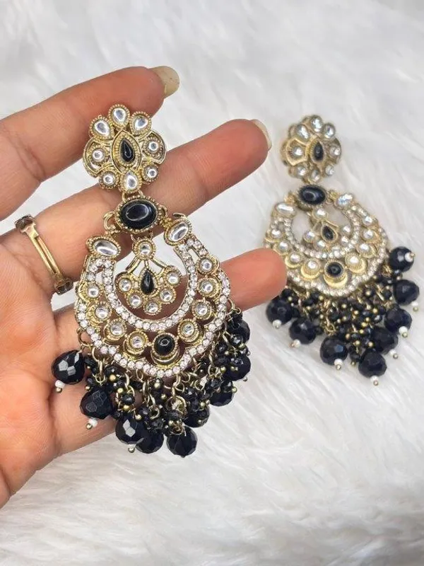 Rajwadi_Black_Stone_Earrings
