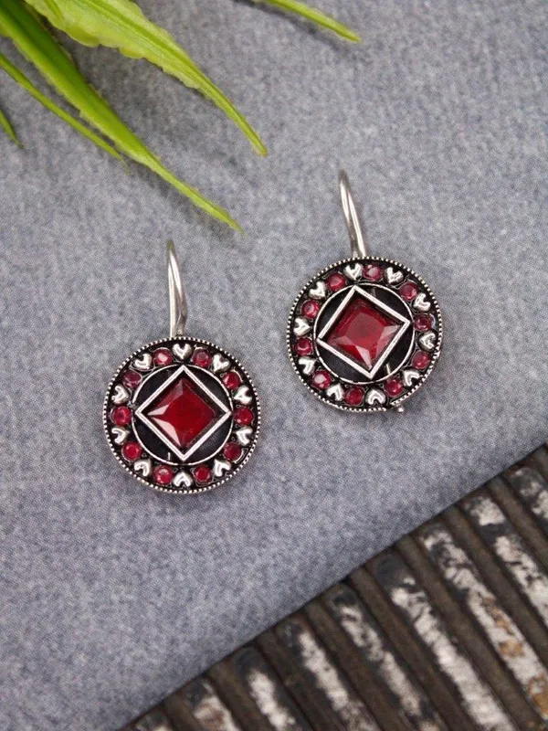 Red_Monalisa_Stone_Earrings_for_Women_|_German_Silver_Finish_Brass_Earrings_|_Lightweight_Ethnic_Jewelry_(1.2_Inch)