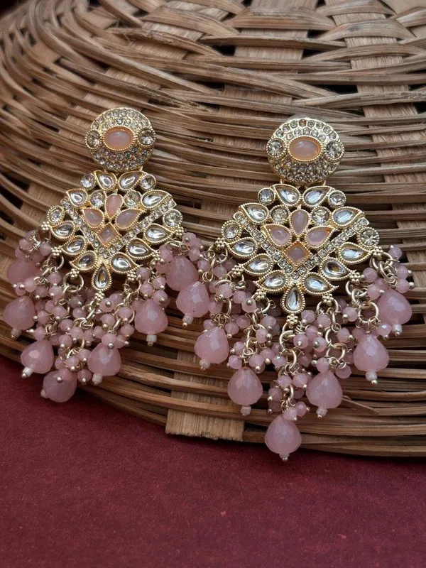 Riwaayat_Baby_Pink_Kundan_Earrings