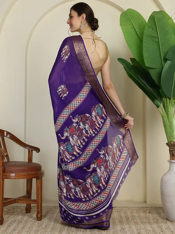 Royal_Gajraj_Purple_Soft_Silk_Saree_with_Zari_Border