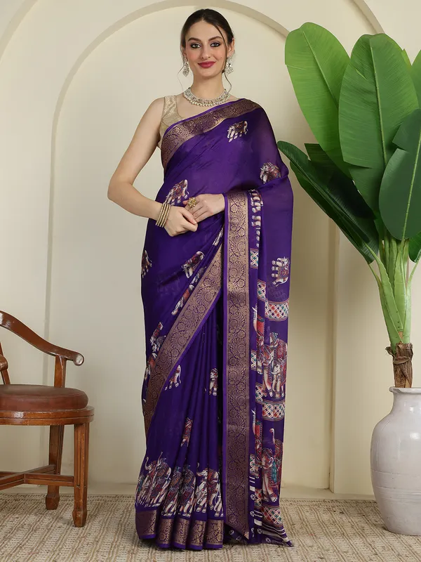 Royal_Gajraj_Purple_Soft_Silk_Saree_with_Zari_Border