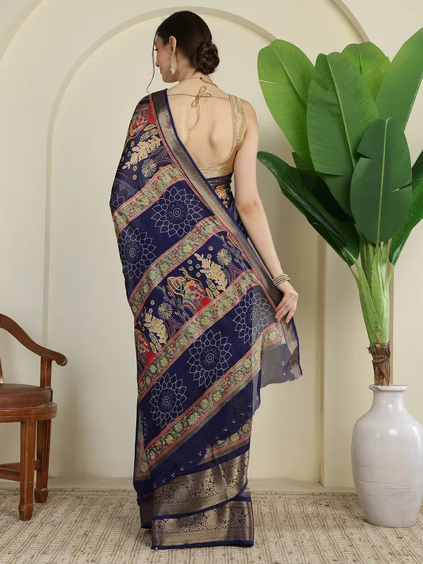 Royal_Navy_Blue_Banarasi_Art_Silk_Saree_with_Rich_Zari_Border_&_Floral_Traditional_Design