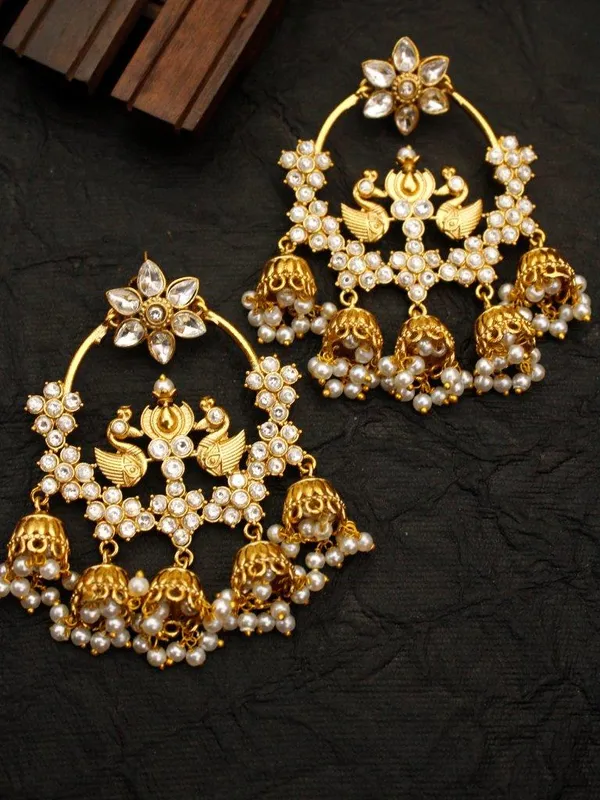 Royal_Peacock_Chandbali_Earrings_(Pearl_White)_|_Elegant_Bridal_&_Festive_Jhumki
