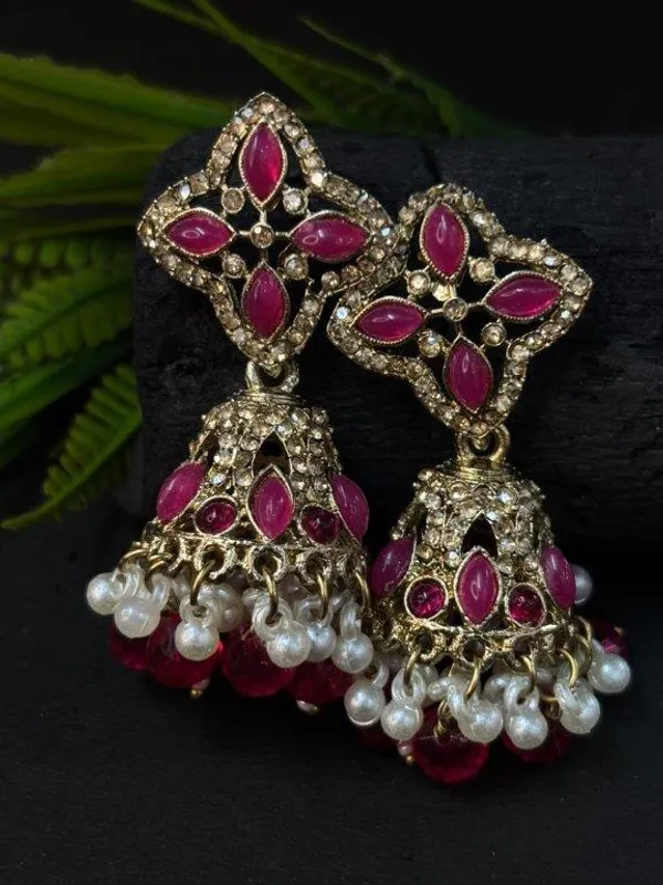 Royal_Pink_Kundan_Jhumki_Earrings