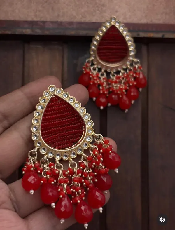 Royal_Red_Dewdrops_Earrings