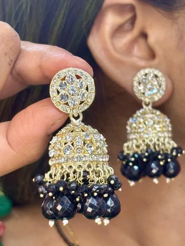 Sitara_Black_Sparkle_Earrings