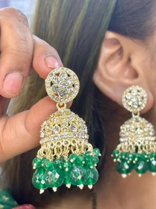 Sitara_Green_Sparkle_Earrings