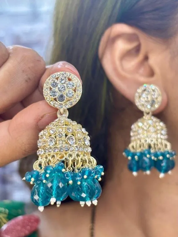 Sitara_Teal_Green_Sparkle_Earrings