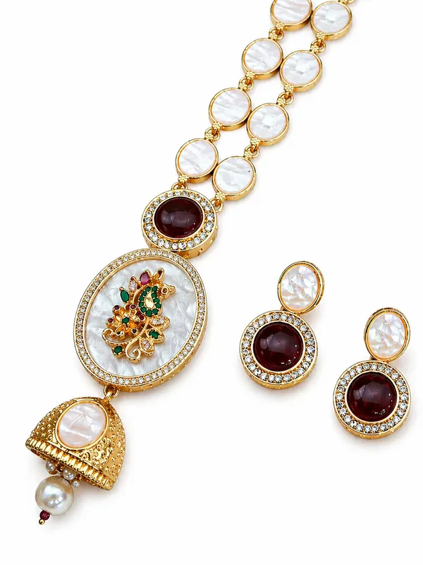 Indian_Shringar_MOP_Long_Necklace_Set_|_AD_Stone_Pearl_Mala_with_Pendant_|_Gold_Finish_Copper_Ethnic_Jewelry