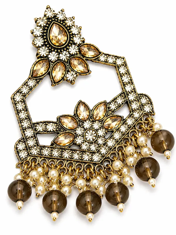 Indian_Shringar_Kundan_Chandbali_Earrings_|_Olive_Green_Bead_Jhalar_Designer_Hexagon_Earrings_|_Elegant_Ethnic_Statement_Jewelry