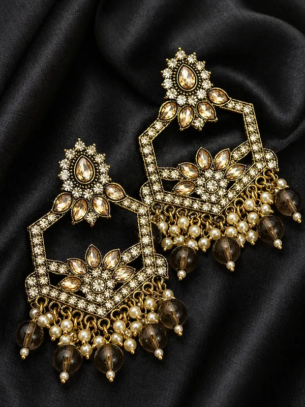 Indian_Shringar_Kundan_Chandbali_Earrings_|_Olive_Green_Bead_Jhalar_Designer_Hexagon_Earrings_|_Elegant_Ethnic_Statement_Jewelry