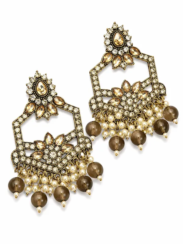Indian_Shringar_Kundan_Chandbali_Earrings_|_Olive_Green_Bead_Jhalar_Designer_Hexagon_Earrings_|_Elegant_Ethnic_Statement_Jewelry