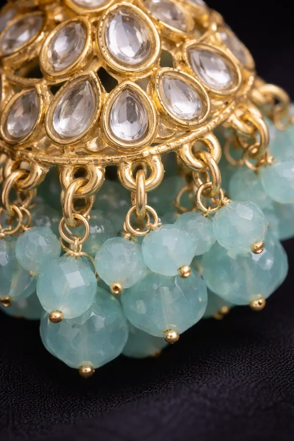 Indian_Shringar_Sky_Blue_Kundan_Jhumka_Earrings_|_Floral_Round_Pearl_&_Beaded_Jhumki_|_Ethnic_Pastel_Jewelry