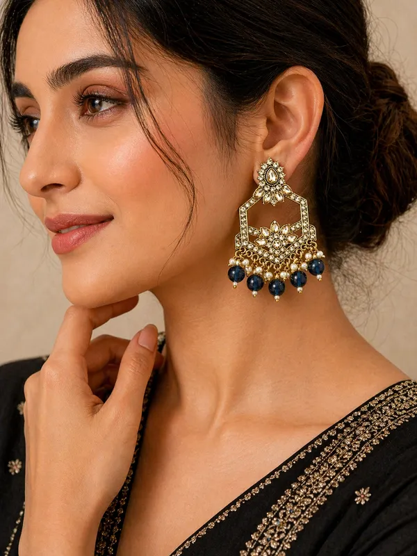 Indian_Shringar_Kundan_Chandbali_Earrings_|_Deep_Blue_Bead_Jhalar_Designer_Hexagon_Earrings_|_Royal_Ethnic_Statement_Jewelry
