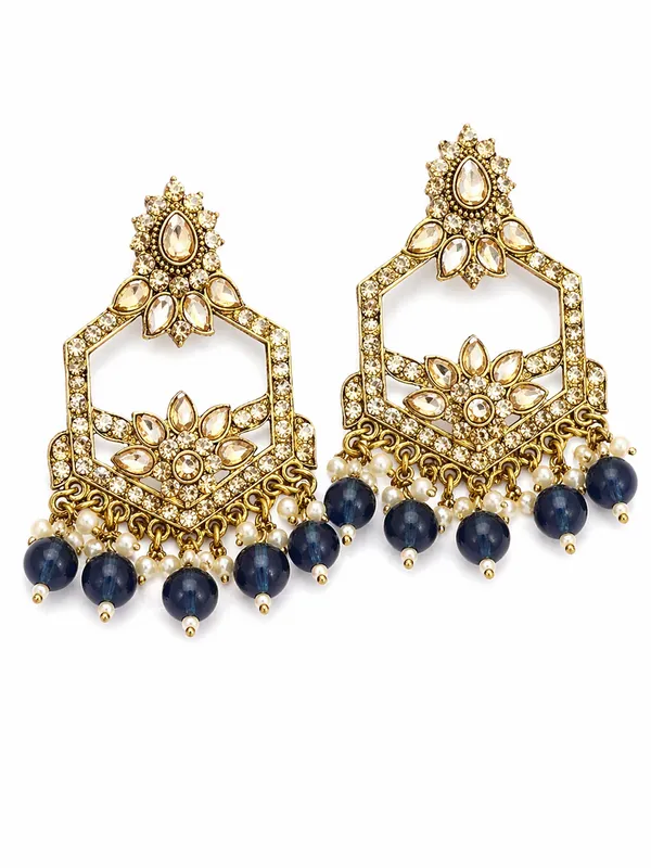 Indian_Shringar_Kundan_Chandbali_Earrings_|_Deep_Blue_Bead_Jhalar_Designer_Hexagon_Earrings_|_Royal_Ethnic_Statement_Jewelry