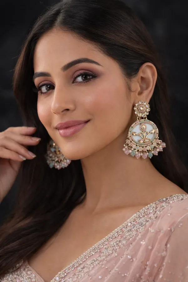 Indian_Shringar_Multi_Kundan_Statement_Earrings_|_MOP_Floral_Design_with_Pearl_Drops_|_Ethnic_Festive_Jewelry