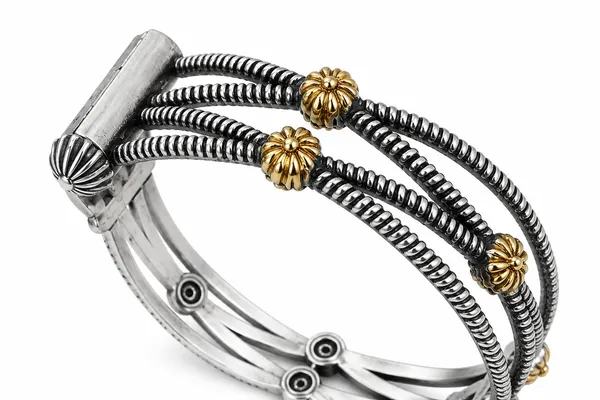 Indian_Shringar_Dual_Tone_Minimal_Kada_for_Women_|_Oxidised_Silver_&_Gold_Brass_Adjustable_Screw_Bangle
