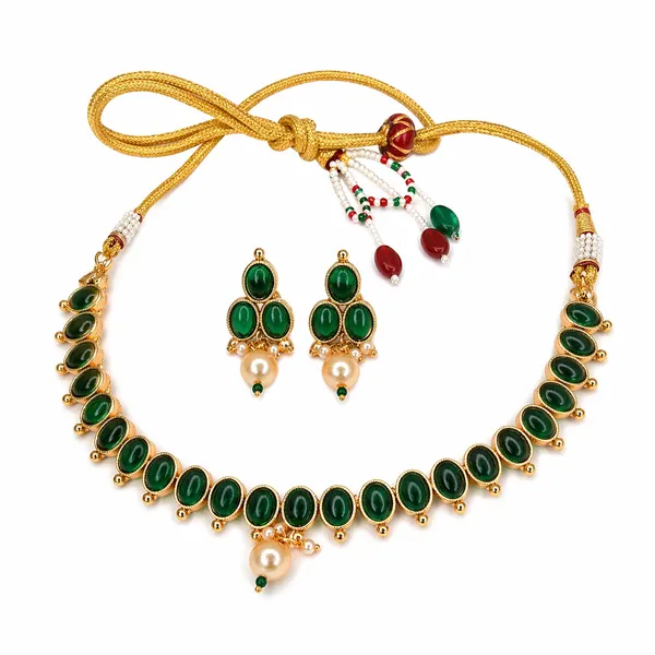 Indian_Shringar_Pearl_Kundan_Necklace_Set_|_Monalisa_Stone_Gold_Finish_Choker_with_Earrings_|_Adjustable_Ethnic_Jewelry