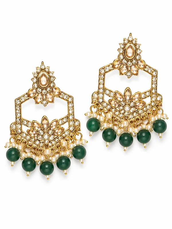 Indian_Shringar_Kundan_Chandbali_Earrings_|_Green_Bead_Jhalar_Designer_Hexagon_Earrings_|_Bridal_Ethnic_Statement_Jewelry