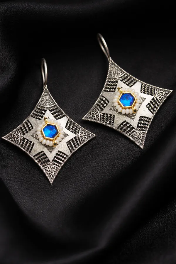 Royal_Blue_Mona_Lisa_Stone_Silver_Replica_Brass_Statement_Earrings_for_Women