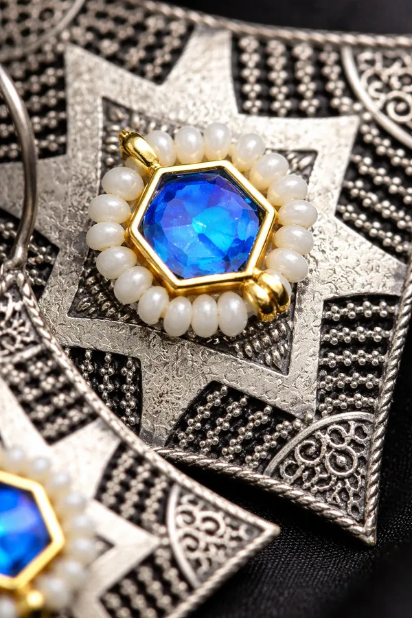 Royal_Blue_Mona_Lisa_Stone_Silver_Replica_Brass_Statement_Earrings_for_Women