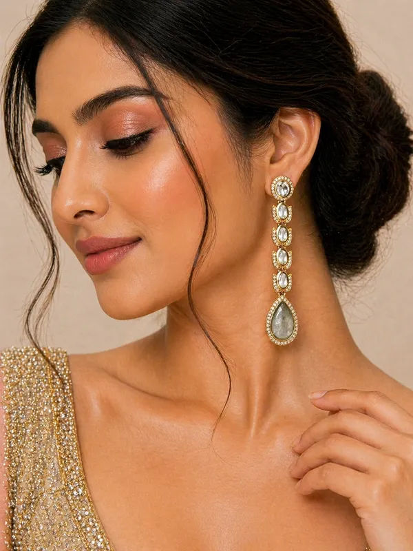Indian_Shringar_Long_Drop_Golden_Earrings_(White)_|_Elegant_Bridal_&_Party_Wear_Statement_Earrings