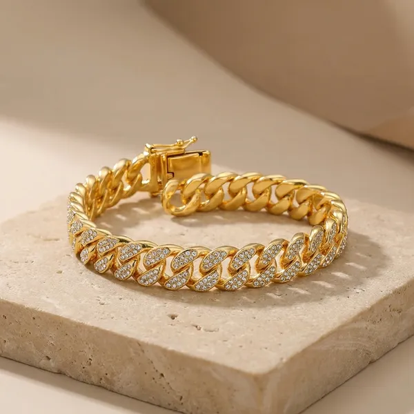 Sparkling_Gold-Tone_Chain_Bracelet_with_Crystal_Accents