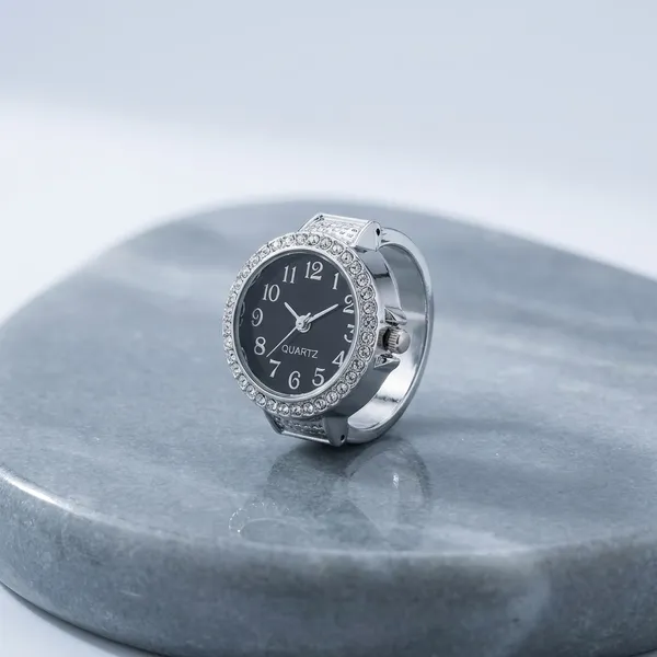 Black_Dial_Rhinestone_Watch_Face_-_Silver_Tone_Quartz_Movement