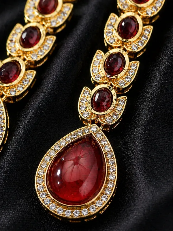 Indian_Shringar_Long_Drop_Golden_Earrings_(Ruby_Red)_|_Bridal_Statement_Earrings_|_Premium_Wedding_Jewelry