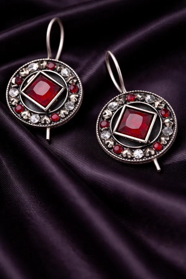 Red_Monalisa_Stone_Earrings_for_Women_|_German_Silver_Finish_Brass_Earrings_|_Lightweight_Ethnic_Jewelry_(1.2_Inch)