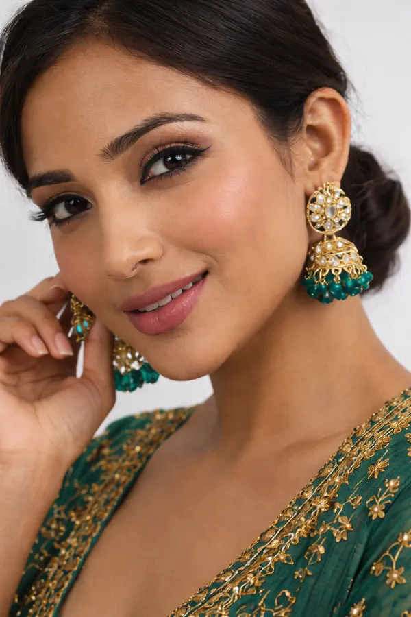 Kundan_Earrings__Enhance_your_look_with_these_elegant_Kundan_earrings,_crafted_to_add_a_touch_of_traditional_charm.__Material:_Mixed_Metal_Stone_Work:_Kundan_stones_and_moti_work_light_weight_jhumki_Size:_2_inches_Care_Instructions:__Store_in_a_zip-lock_pouch_after_use_to_maintain_shine_and_longevity_Avoid_contact_with_water,_perfume,_or_any_chemicals_Perfect_for_festive_occasions,_weddings,_or_adding_a_graceful_touch_to_your_everyday_style_???