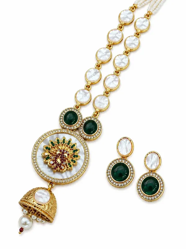 Indian_Shringar_MOP_Long_Necklace_Set_|_AD_Stone_Pearl_Mala_with_Pendant_|_Gold_Finish_Copper_Ethnic_Jewelry